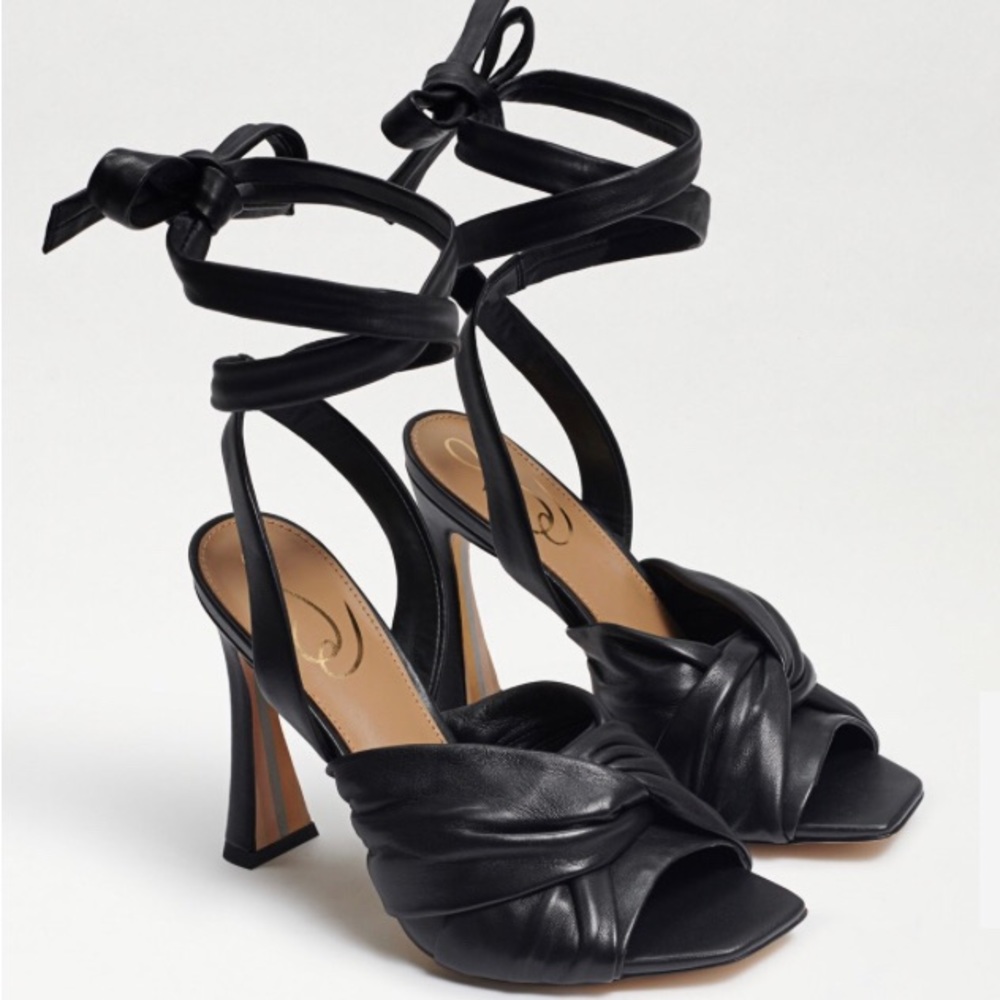 Sam Edelman Black Leather Heel Lenora